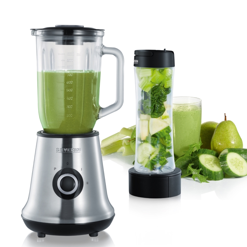 Severin SM 3737 - Frullatore da tavolo 1 L 500 W/230 V acciaio inox/nero