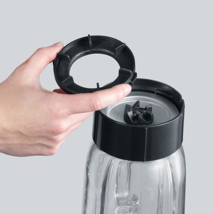 Severin SM 3737 - Frullatore da tavolo 1 l 500W/230V acciaio inox/nero