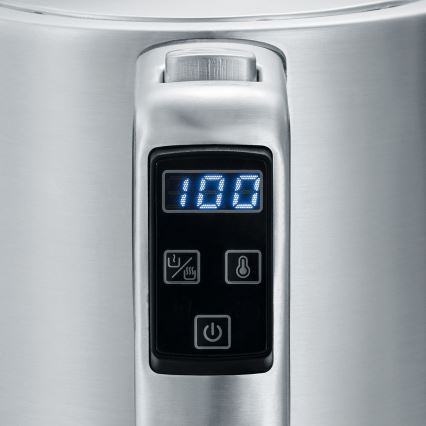 Severin WK 3418 - Bollitore elettrico 1,7 l 3000 W/230 V acciaio inox/nero