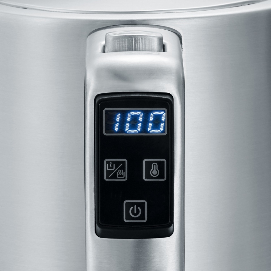 Severin WK 3418 - Bollitore elettrico 1,7 l 3000 W/230 V acciaio inox/nero