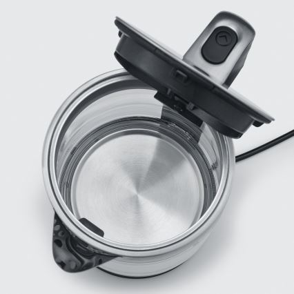 Severin WK 3420 - Bollitore elettrico rapido 1,7 l 2200 W/230 V inox/vetro