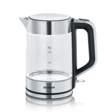 Severin WK 3420 - Bollitore elettrico rapido 1,7 l 2200W/230V acciaio inox/vetro