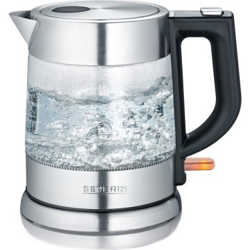 Severin WK 3468 - Bollitore elettrico rapido 1 l 2200 W/230 V acciaio inox/vetro