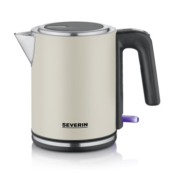 Severin WK 9577 - Bollitore elettrico ad ebollizione rapida 1 L, 2400 W/230 V, beige