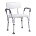 Sgabello 56x66 cm argento/bianco