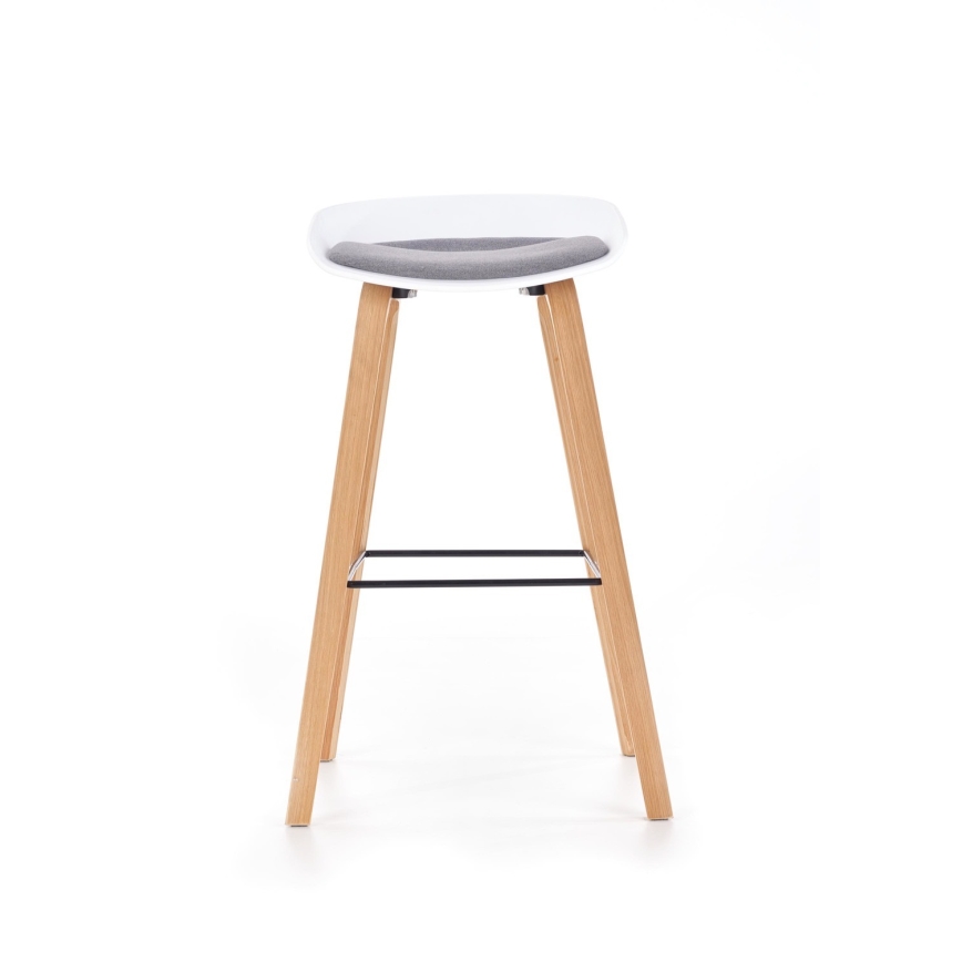 Sgabello 81x51 cm beige/bianco