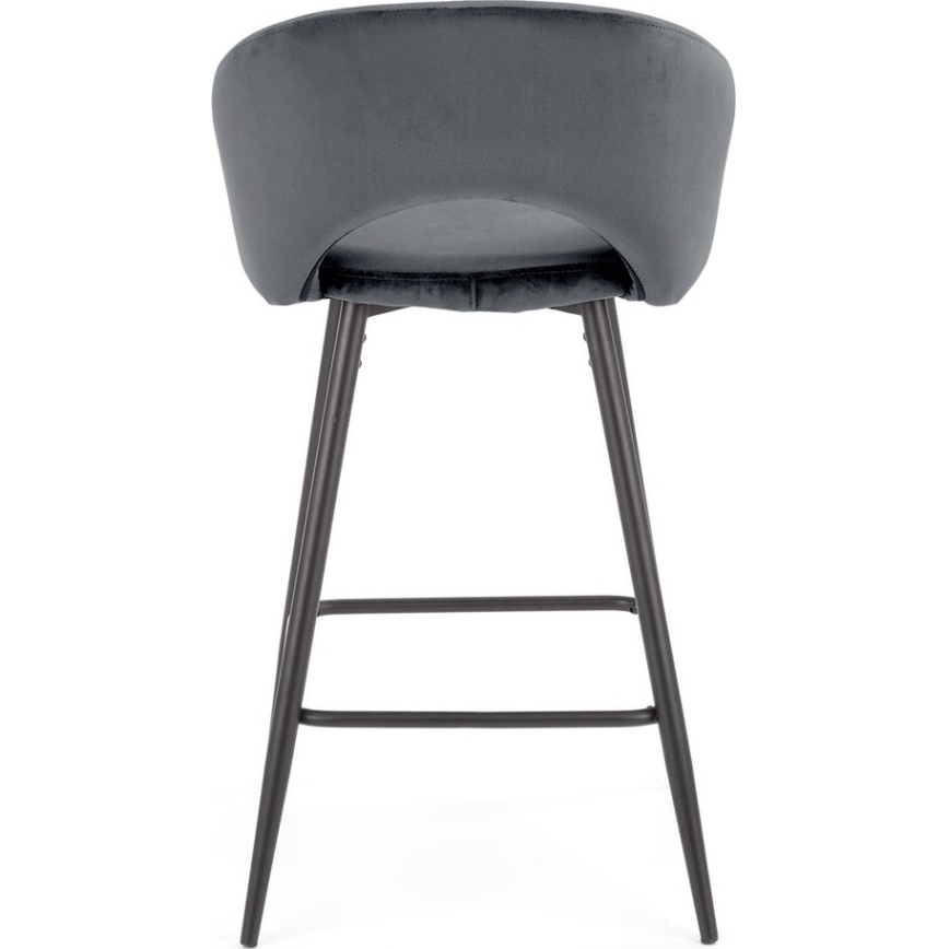 Sgabello 89x49 cm grigio/nero