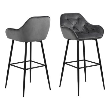Sgabello AYLIN 1 pz grigio scuro