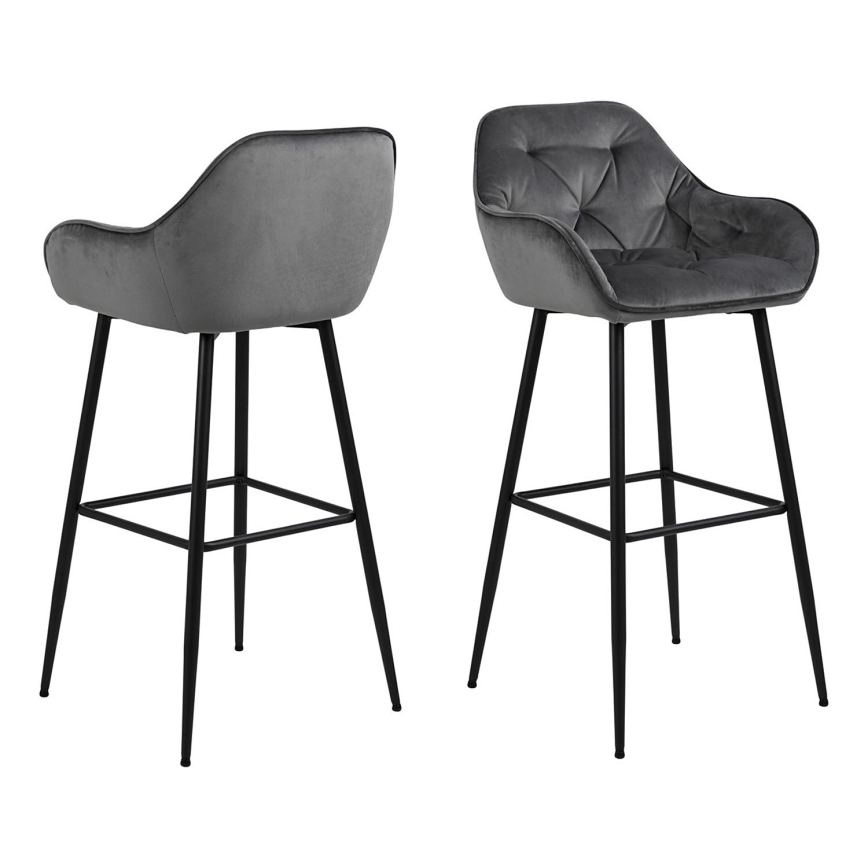Sgabello AYLIN 1 pz grigio scuro