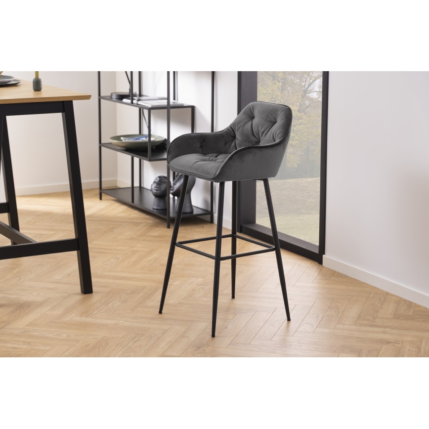 Sgabello AYLIN 1 pz grigio scuro