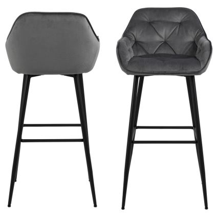 Sgabello AYLIN 1 pz grigio scuro