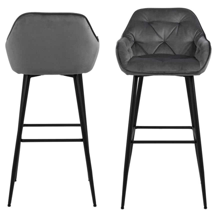 Sgabello AYLIN 1 pz grigio scuro