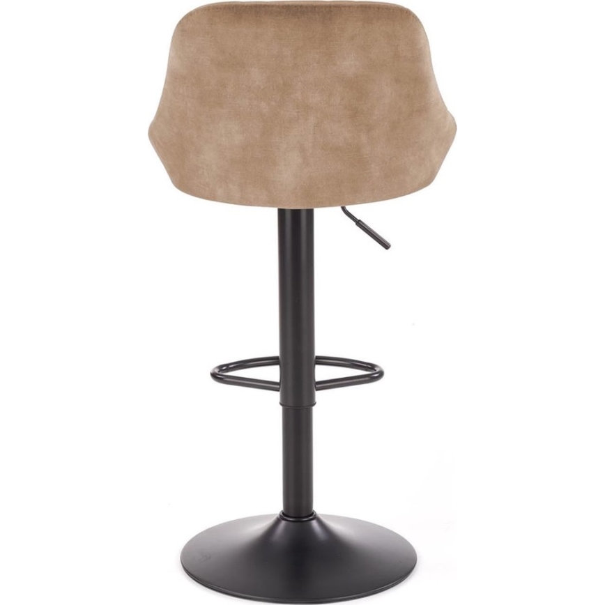 Sgabello da bar 106x47 cm nero/marrone