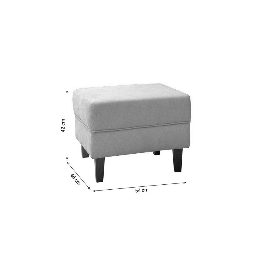 Sgabello GALA 42x54 cm marrone scuro