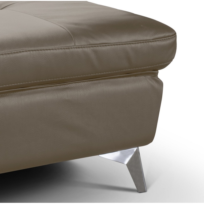 Sgabello in pelle SALERNO II 66x100 cm marrone