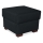 Sgabello VIVA 51x51 cm nero