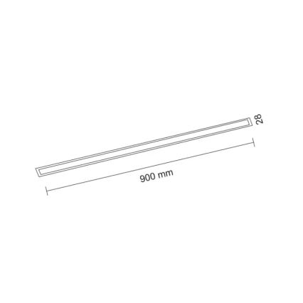 Shilo - Faretto LED da incasso LED/32W/230V 3000K CRI 90 nero