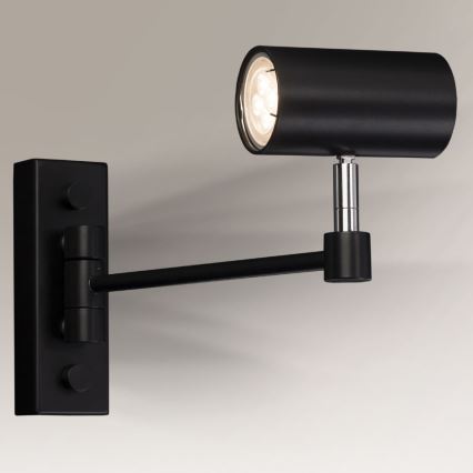 Shilo - Lampada da muro 1xGU10/15W/230V nera