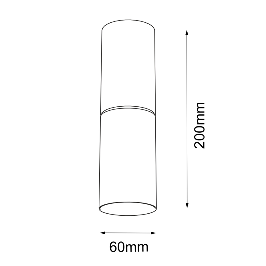 Shilo - Plafoniera  1xG9/10W/230V nera