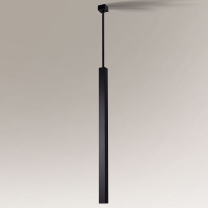 Shilo - Lampadario su corda 1xGU10/15W/230V nero