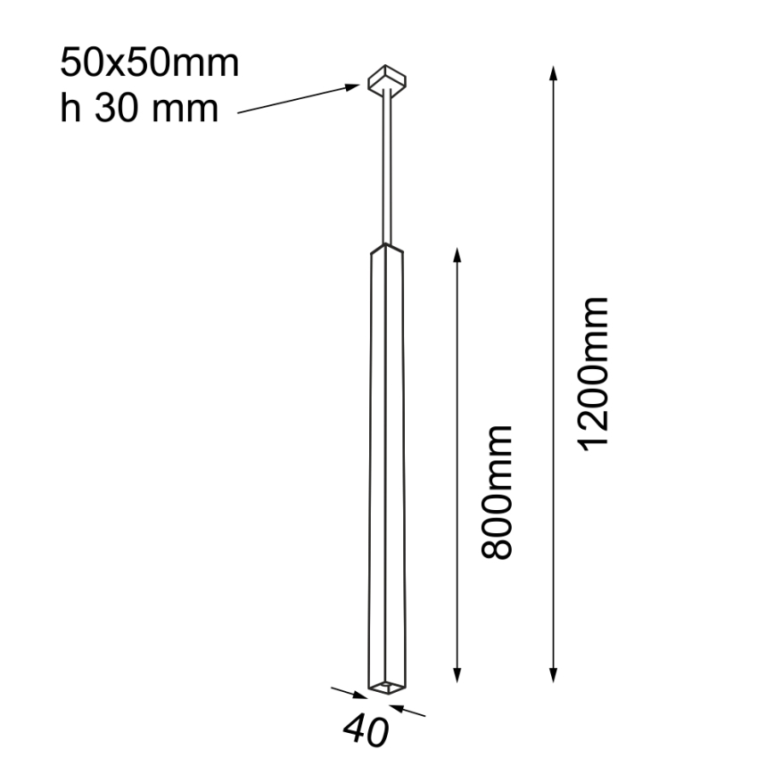 Shilo - Lampadario su corda 1xGU10/15W/230V nero