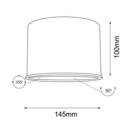 Shilo - Faretto 1xGU10/15W/230V bianco