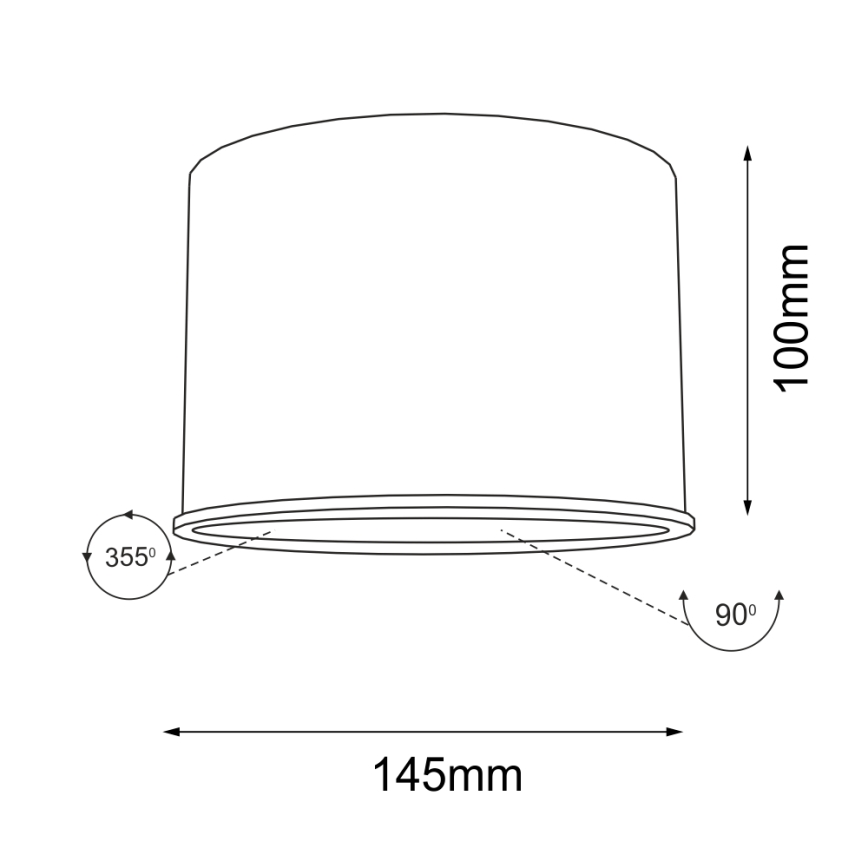 Shilo - Faretto 1xGU10/15W/230V bianco