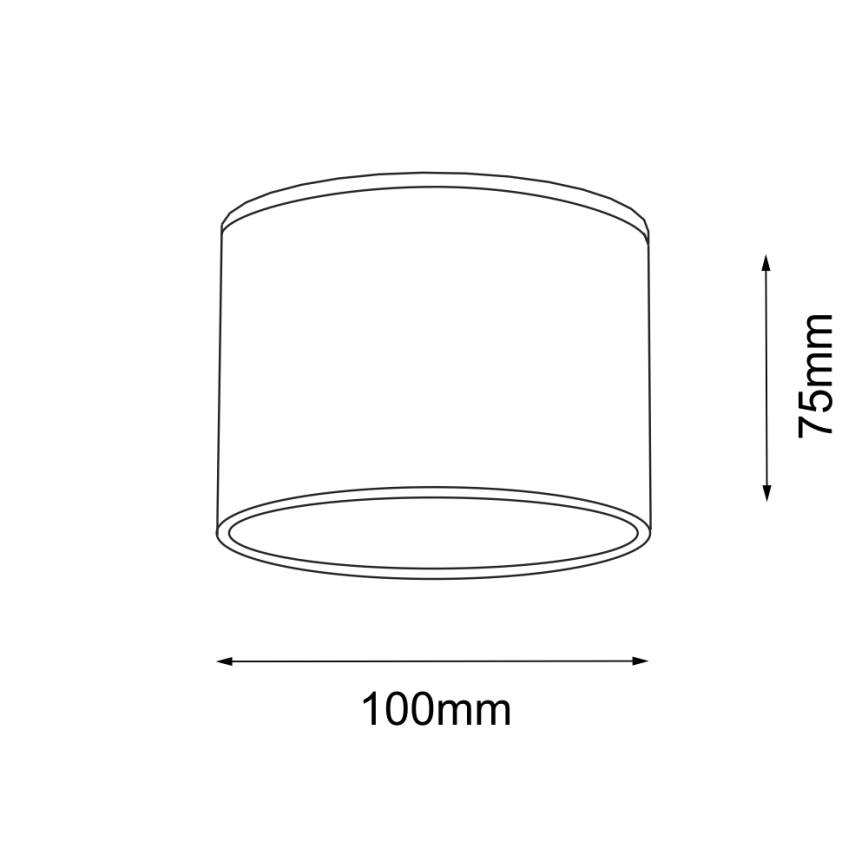 Shilo - Plafoniera 1xGX53/15W/230V nera