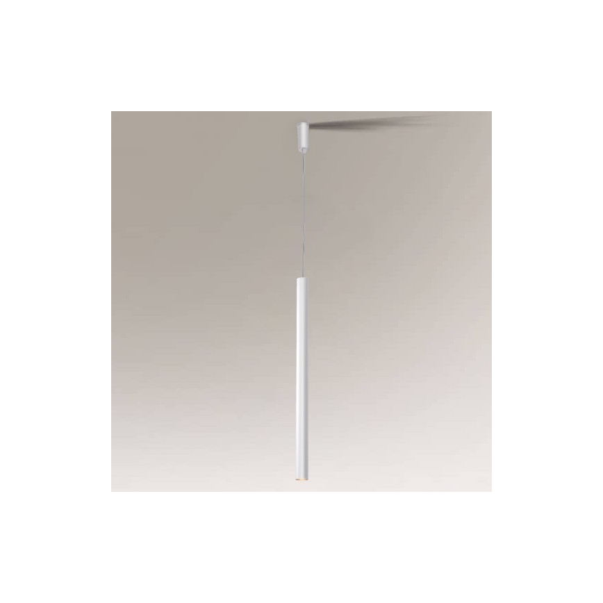Shilo - Lampadario su corda 1xGU10-MR11/15W/230V bianco