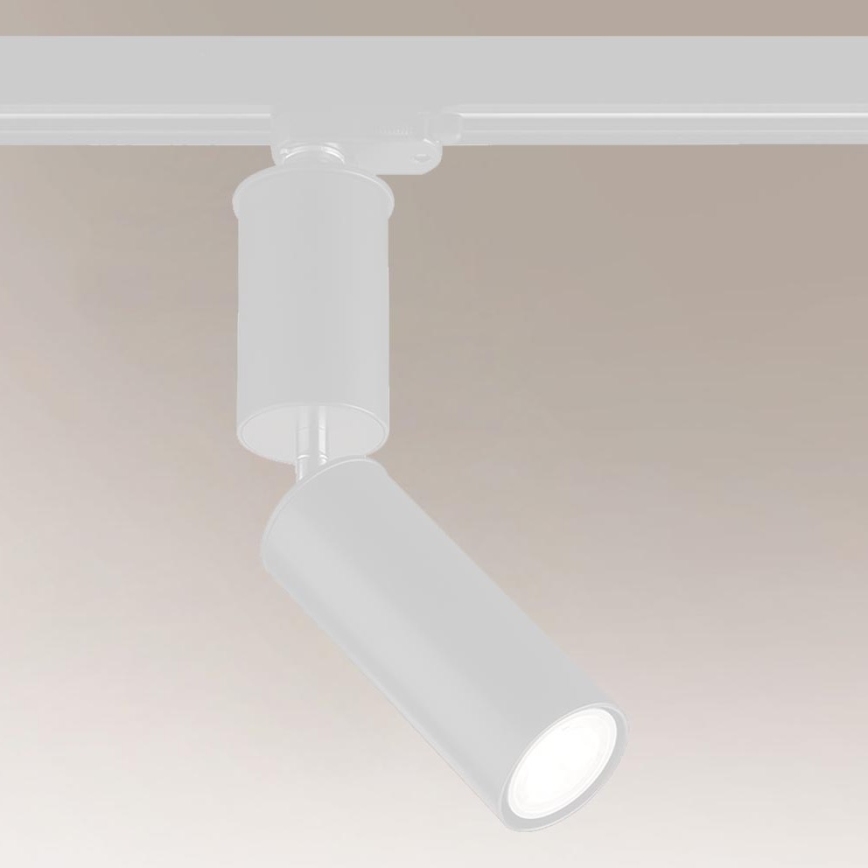 Shilo - Faretto per sistema a binario 1xGU10/15W/230V bianco