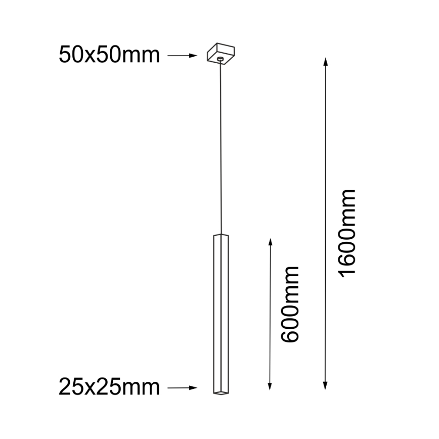 Shilo - Lampadario su corda 1xG9/10W/230V
