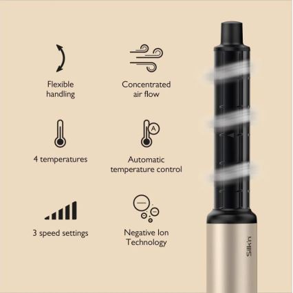 Silk’n - Asciugacapelli SILKYAIR FLEX 230V nero/oro