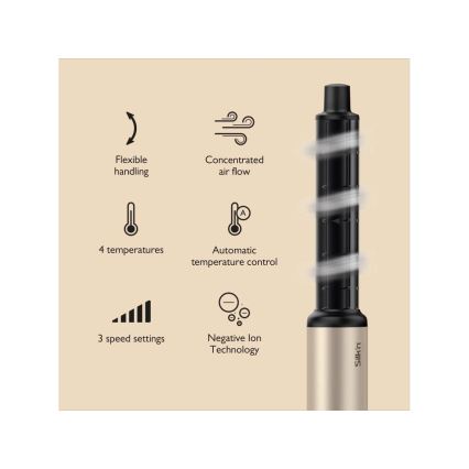 Silk’n - Asciugacapelli SILKYAIR FLEX 230V nero/oro