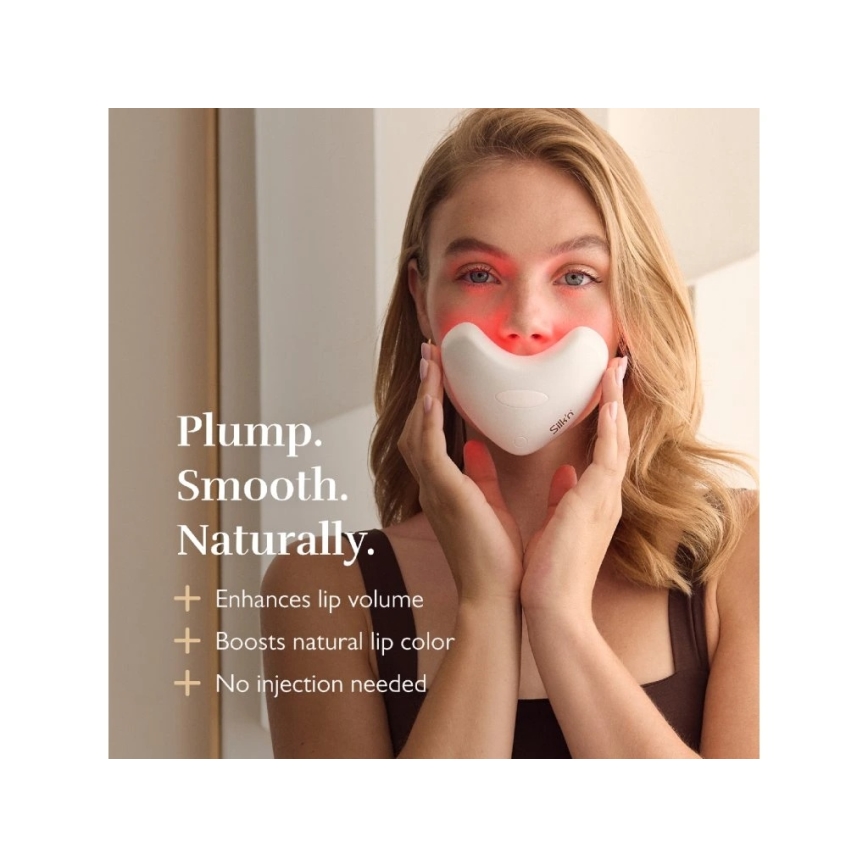 Silk’n - Maschera terapeutica a LED per le labbra LED/5V 500 mAh beige