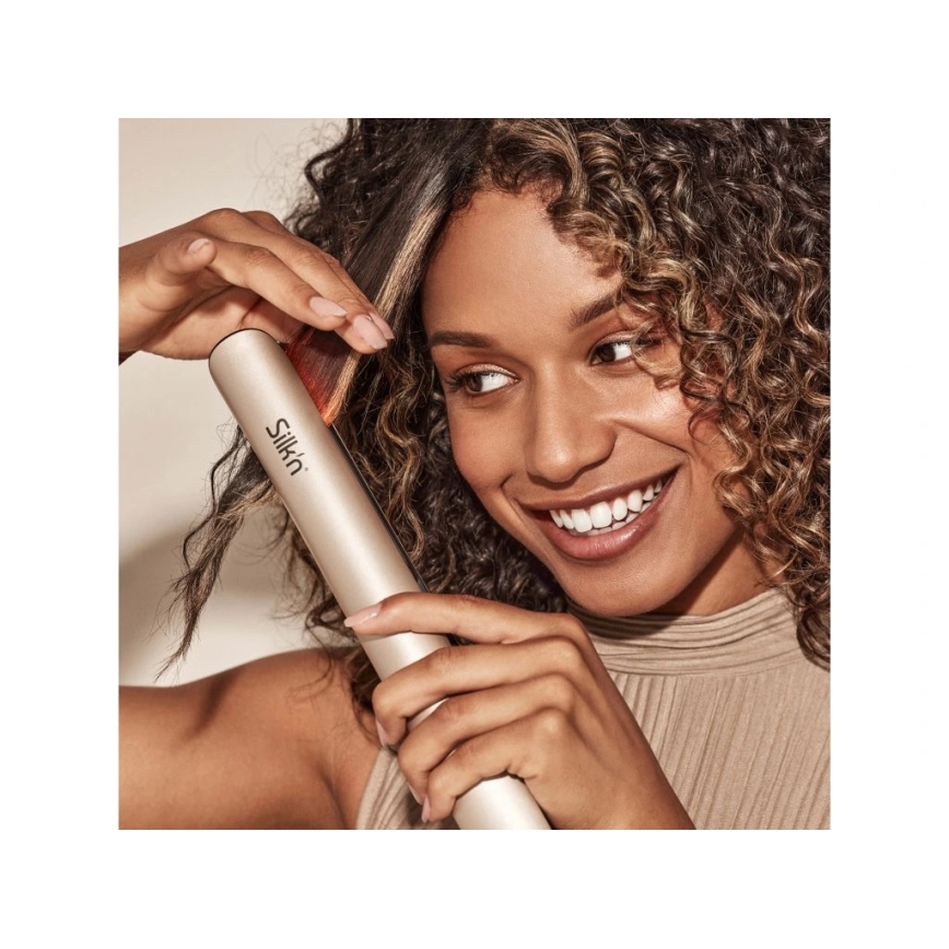 Silk’n - Piastra per capelli a infrarossi SILKY STRAIGHT 230V dorata