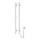 SILOUETTE Scaldasalviette elettrico 187 W/230 V 101,1 cm IP44 Bianco Destro Quadrato