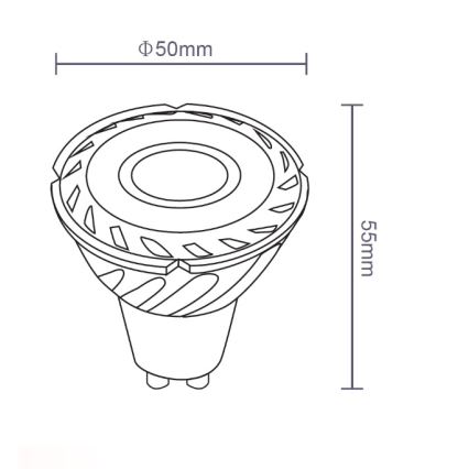 Sinclair - Lampadina LED GU10/5W/230V 4000K