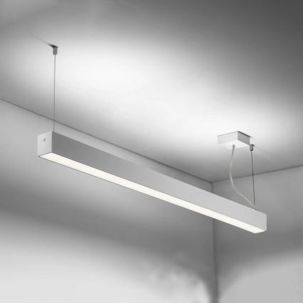 Sinclair - Plafoniera LED LSM LED/40W/230V 3000K/4000K/5000K 120 cm argento