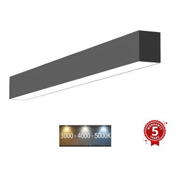 Sinclair - Plafoniera LED LSM LED/20W/230V 3000K/4000K/5000K 60 cm nero