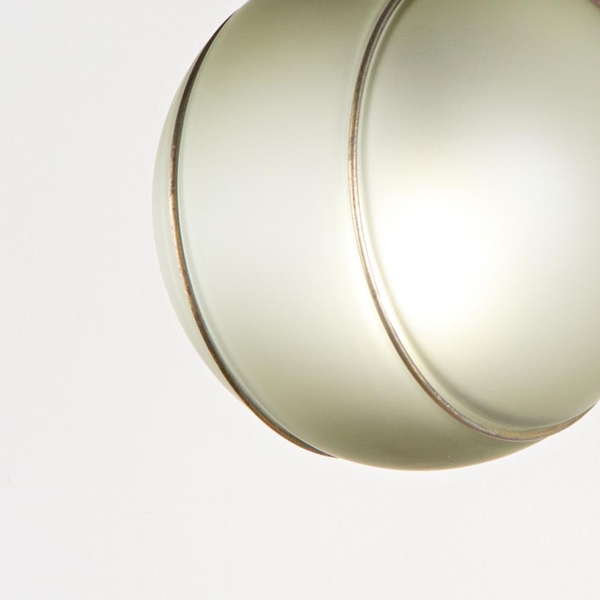 SIRU - Applique FLORET 1xE14/40W/230V marrone/grigio Vetro veneziano