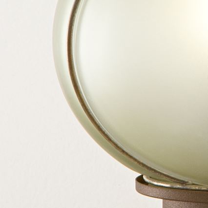 SIRU - Lampada da tavolo FLORET 1xE14/40W/230V marrone/grigio Vetro veneziano