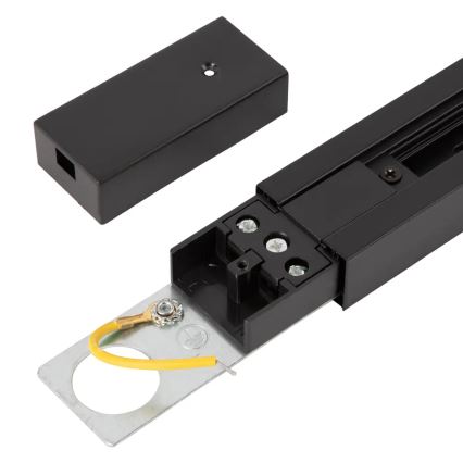 Sistema a binario monofase, 1 m, nero