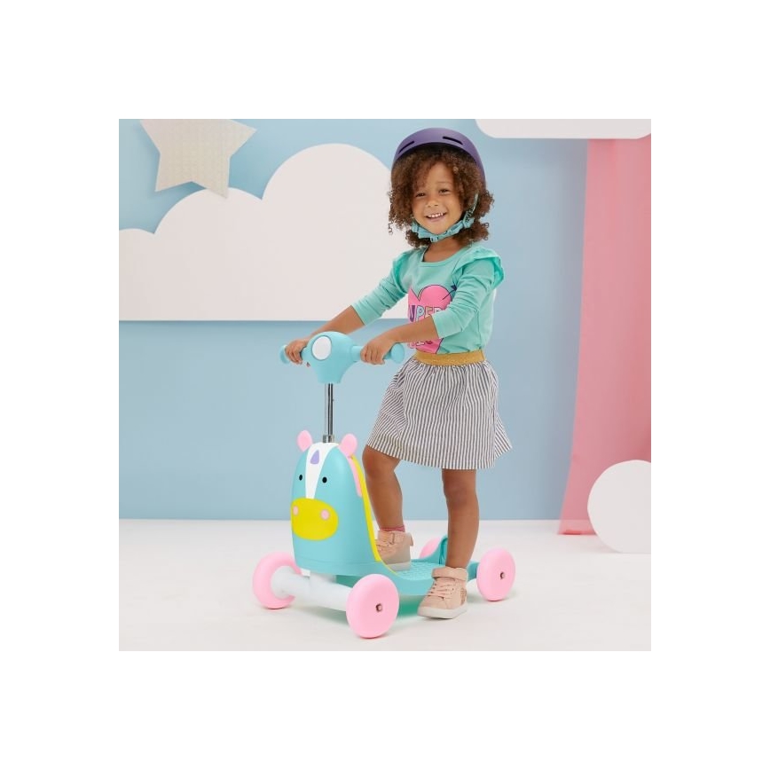 Skip Hop - Bici a spinta 3in1 ZOO unicorno 3xAAA