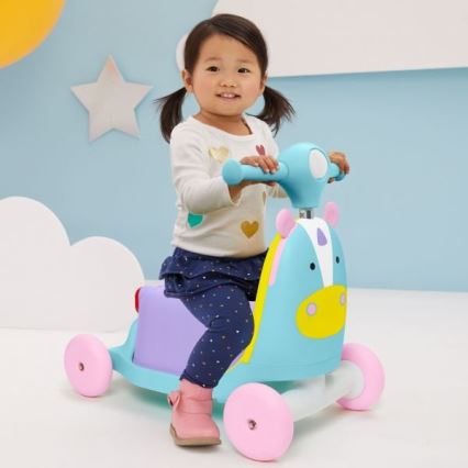 Skip Hop - Bici a spinta 3in1 ZOO unicorno 3xAAA