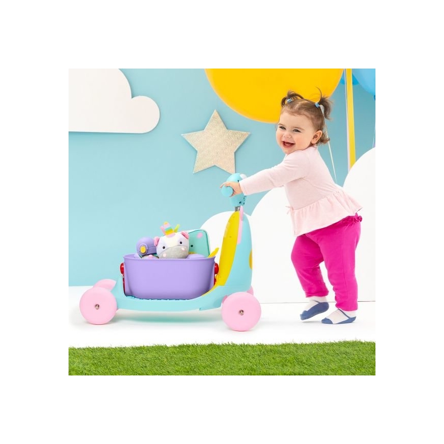 Skip Hop - Bici a spinta 3in1 ZOO unicorno 3xAAA