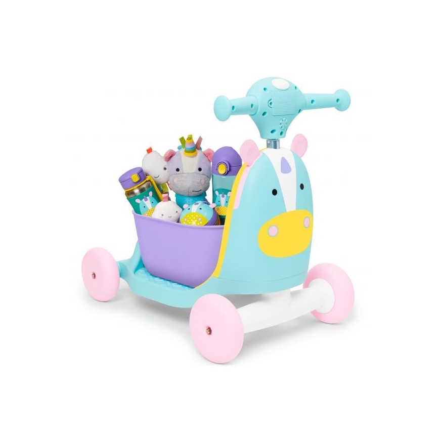 Skip Hop - Bici a spinta 3in1 ZOO unicorno 3xAAA
