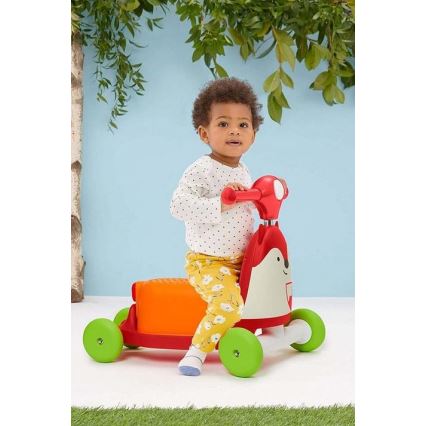 Skip Hop - Bici a spinta 3in1 ZOO volpe 3xAAA