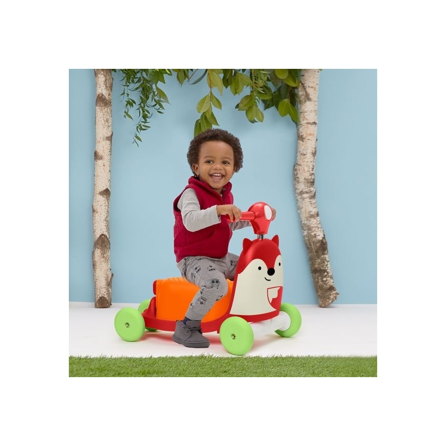 Skip Hop - Bici a spinta 3in1 ZOO volpe 3xAAA