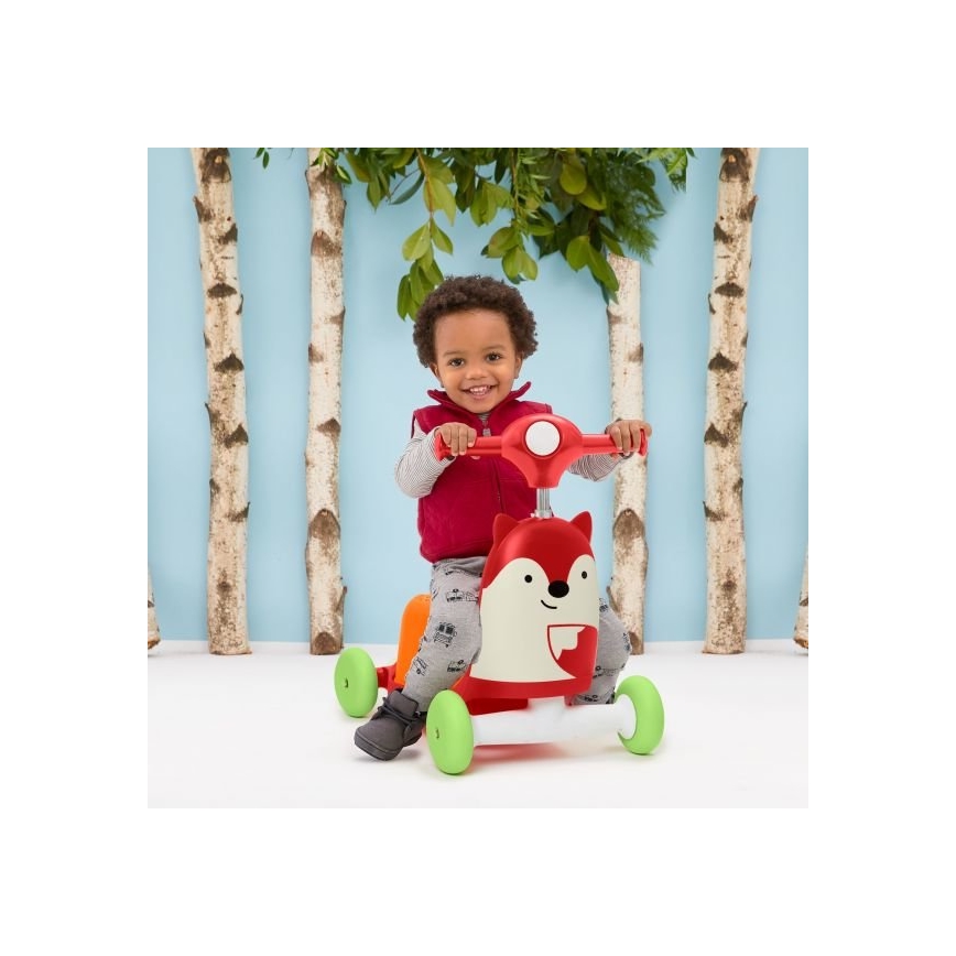 Skip Hop - Bici a spinta 3in1 ZOO volpe 3xAAA