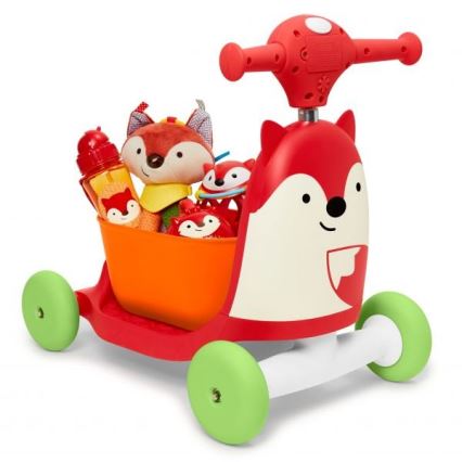 Skip Hop - Bici a spinta 3in1 ZOO volpe 3xAAA